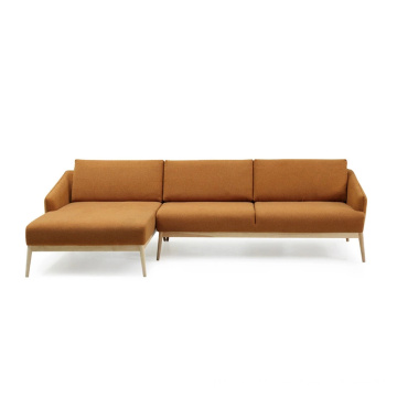 Modern Home Furniture Living Room Soft Sofa with Solid Wood Leg